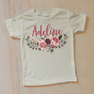 Floral Boho Personalized T-Shirt