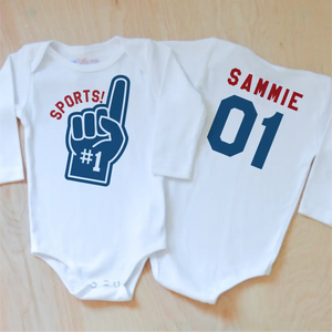 Varsity Sports! Onesie (Personalizable) at Hi Little One