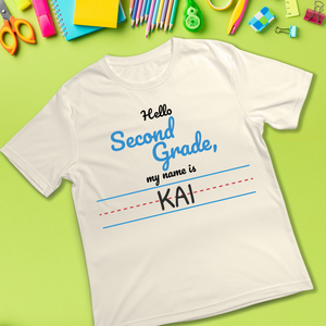 Hello First Day of School T-shirt with Class Year