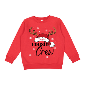 Personalized Kids' Cousin Crew Holiday Crewneck Sweatshirt