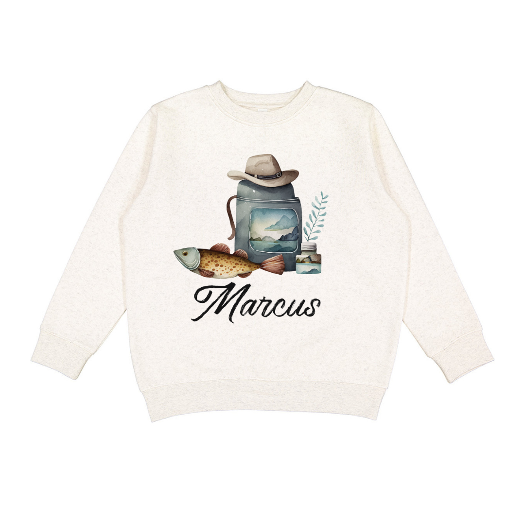 Kids' Classic Fishing Crewneck Sweatshirt