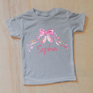 Ballerina Dancer Personalized Kids T-shirt