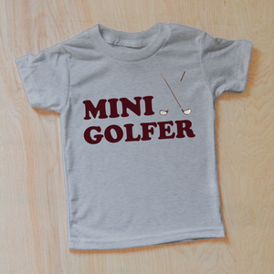 Mini Golfer Kid's T-Shirt