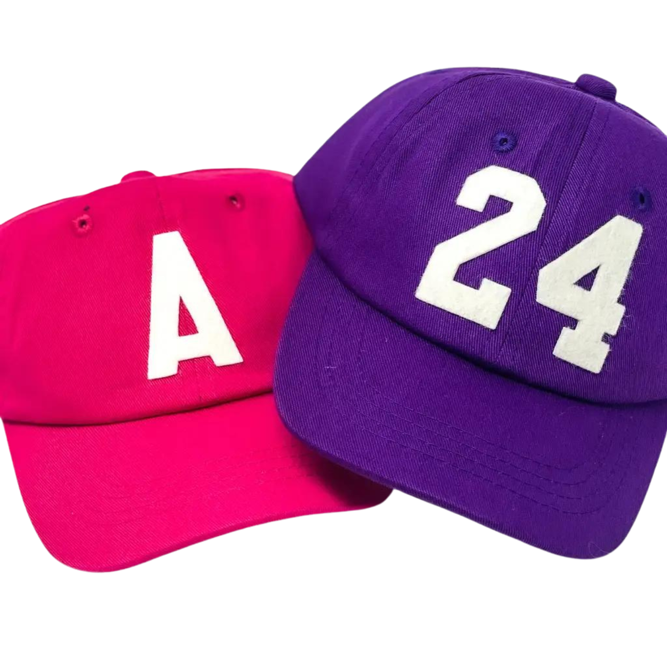 Infant Baseball Hat with Vintage Wool Lettering