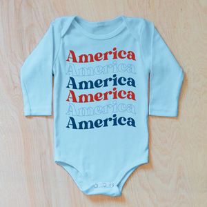 America America America Baby Onesie
