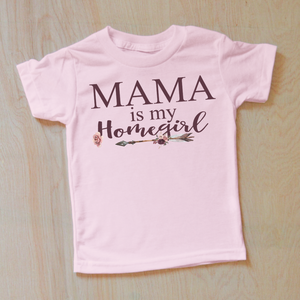 Mama is my home girl Personalized Mothers Day Inspired T-Shirt