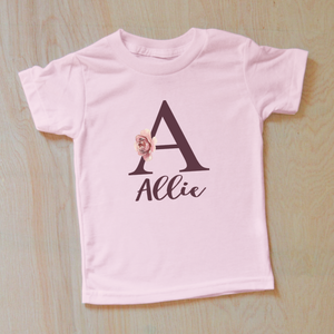 Personalized Monogram Boho Style T-Shirt