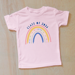 Personalized Rainbow Back to School T-shirt | Choose Colors & Graduation Year