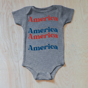 America America America Baby Onesie