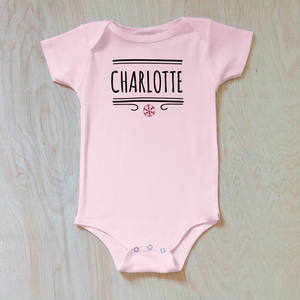 Classic Winter Personalized Onesie