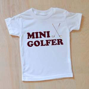 Mini Golfer Kid's T-Shirt