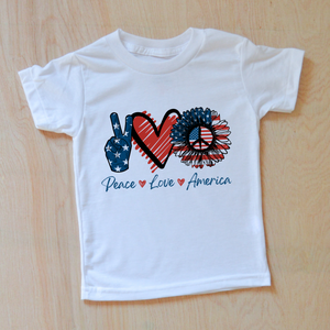 Good Vibes Peace Love America T-Shirt