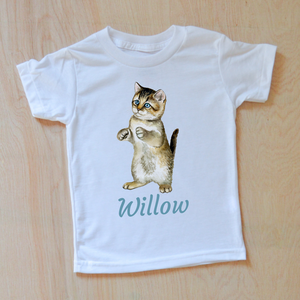 Playful Kitties Personalized Kids T-Shirt