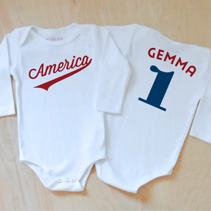 America Baby Onesie at Hi Little One