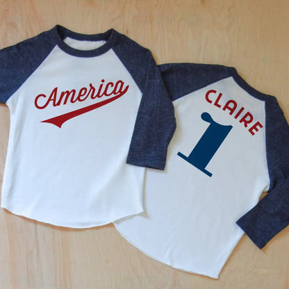 America Raglan at Hi Little One