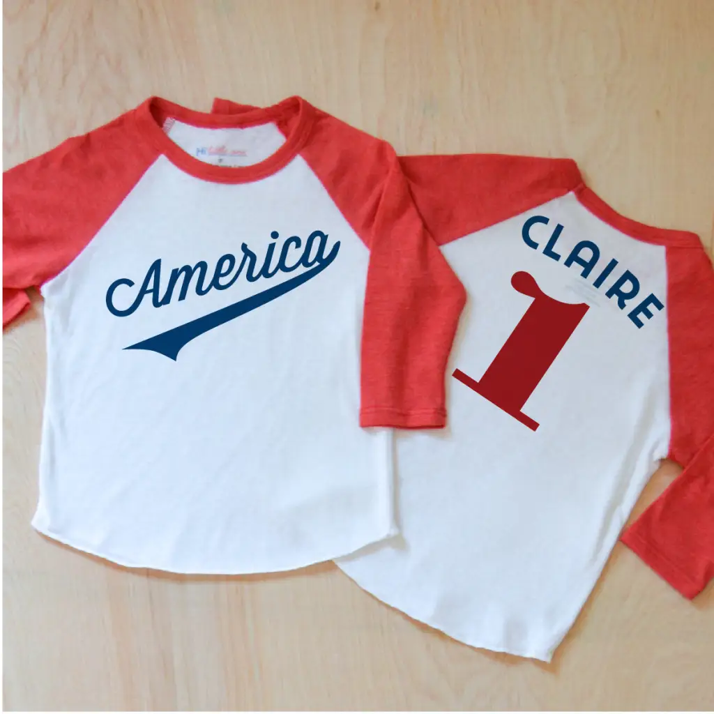 America Raglan at Hi Little One
