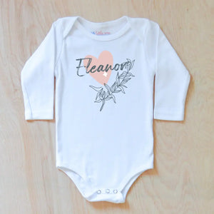 Celestial Love inspired personalized onesie. - 0-3M / Long