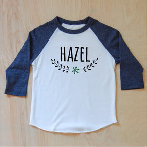 Classic Winter Personalized Raglan at Hi Little One