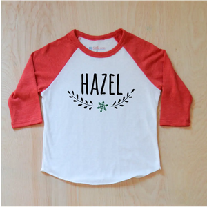 Classic Winter Personalized Raglan at Hi Little One