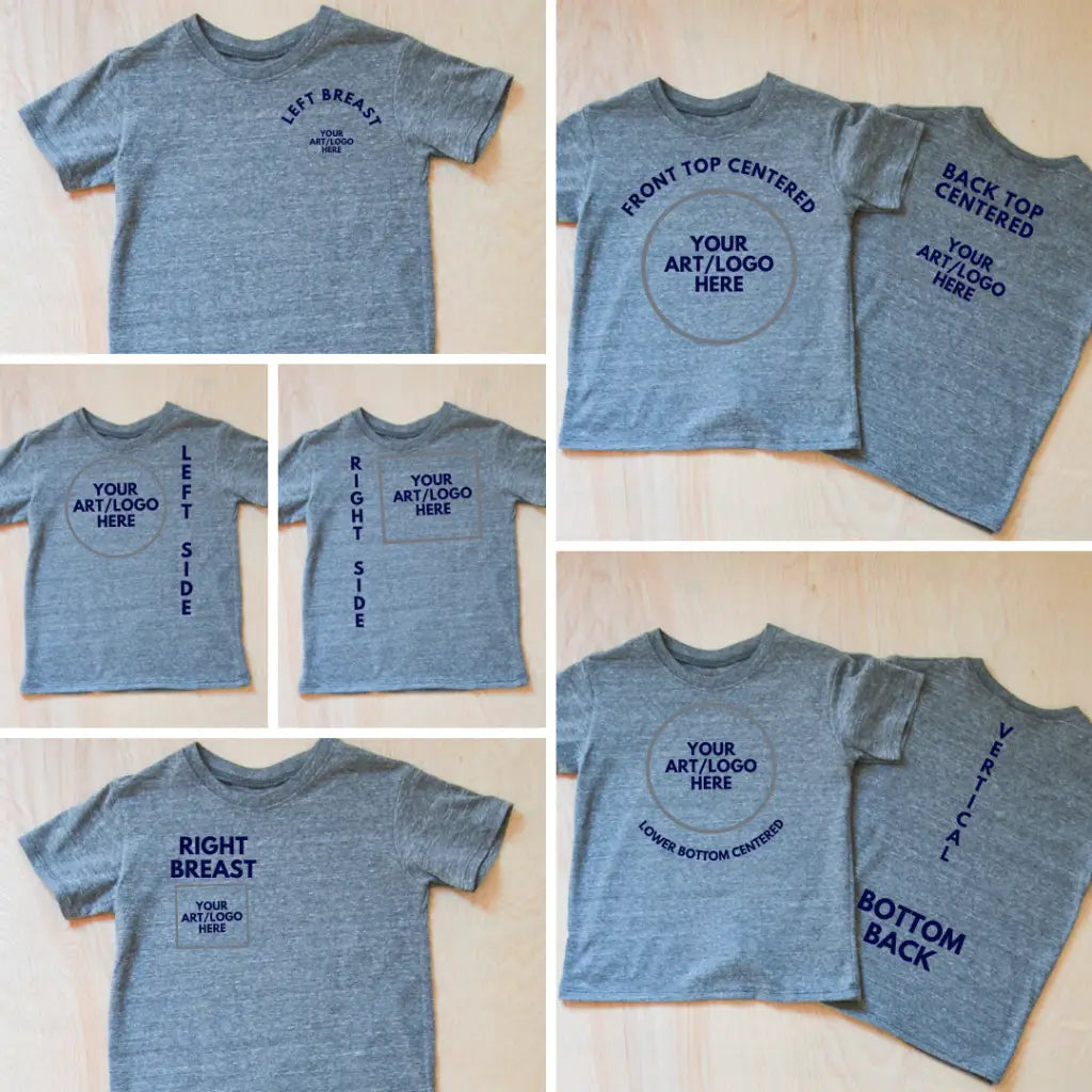 Custom Gray Tri-Blend T-shirt - Gray-T-shirt