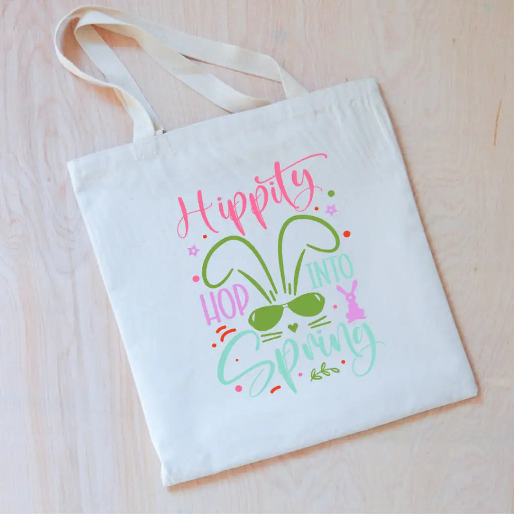 Easter bunny tote bag clearance