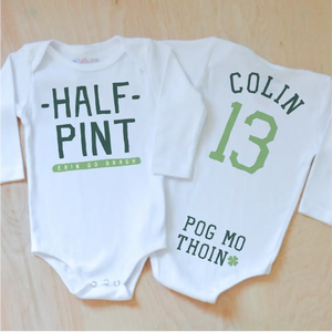 Half Pint St. Patrick's Day Onesie at Hi Little One