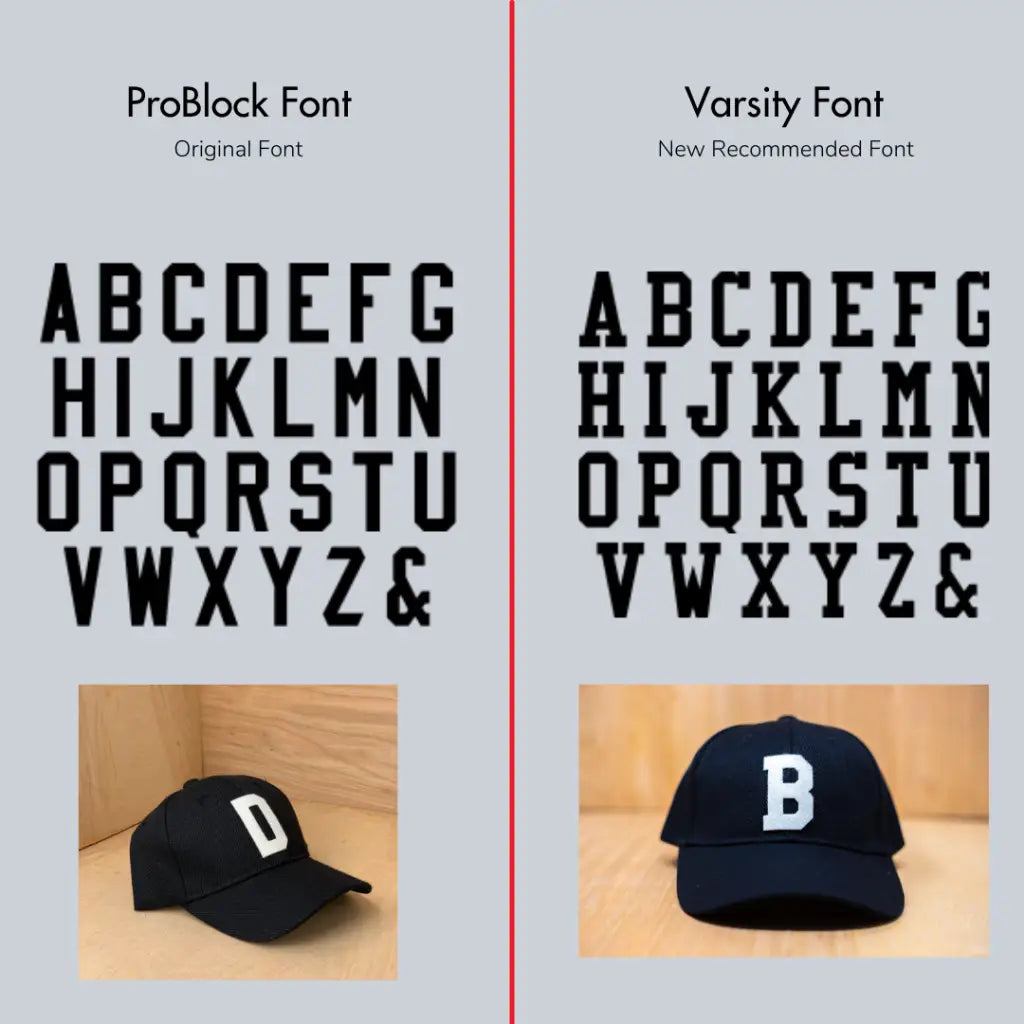 Infant Baseball Hat with Vintage Wool Lettering -
