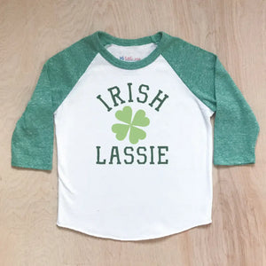 Irish Laddie Lassie or Princess Green Raglan - Raglan