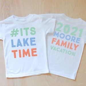 Its Lake Time T-Shirt - White-T-Shirt