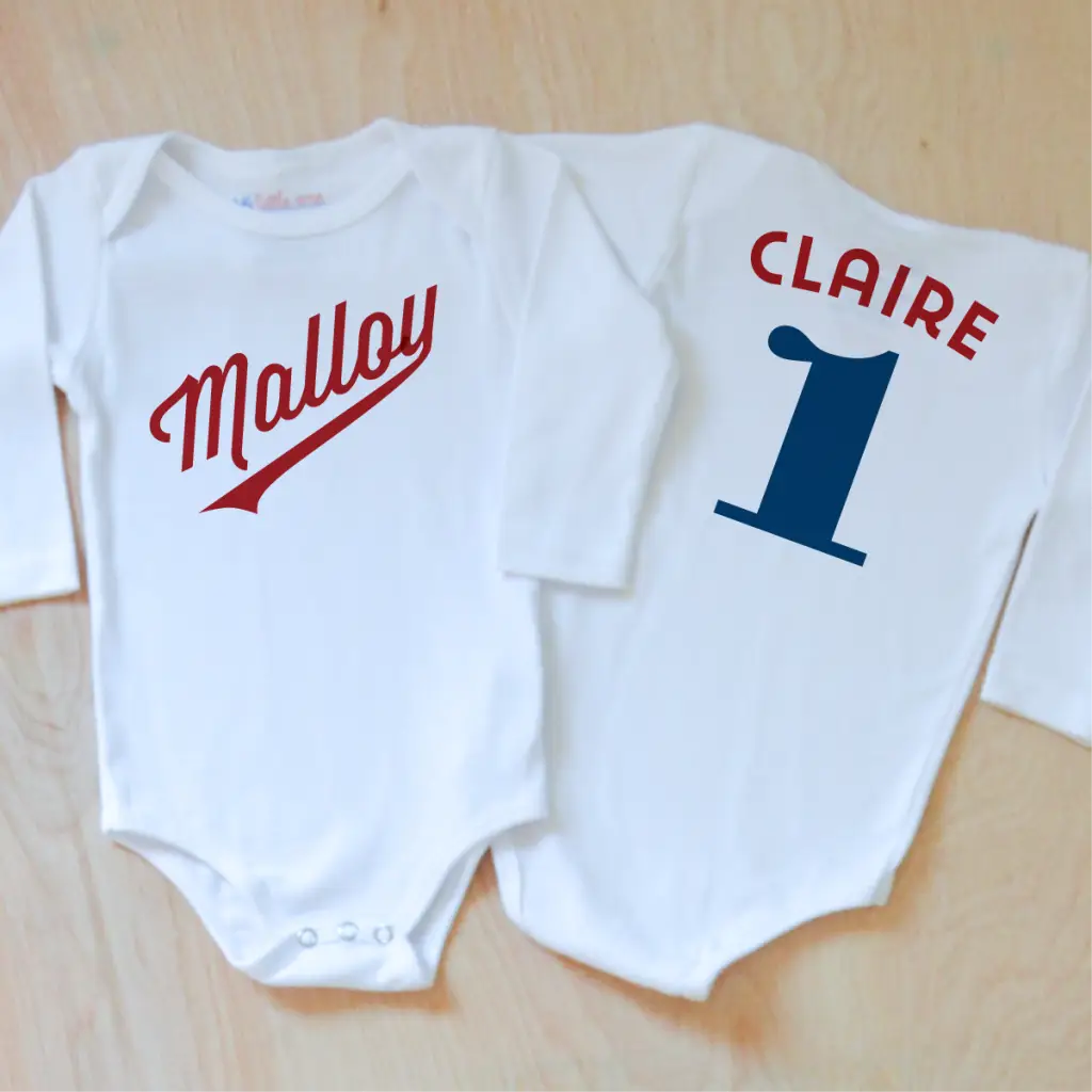 Little League Personalized 4 Piece Set at Hi Little One