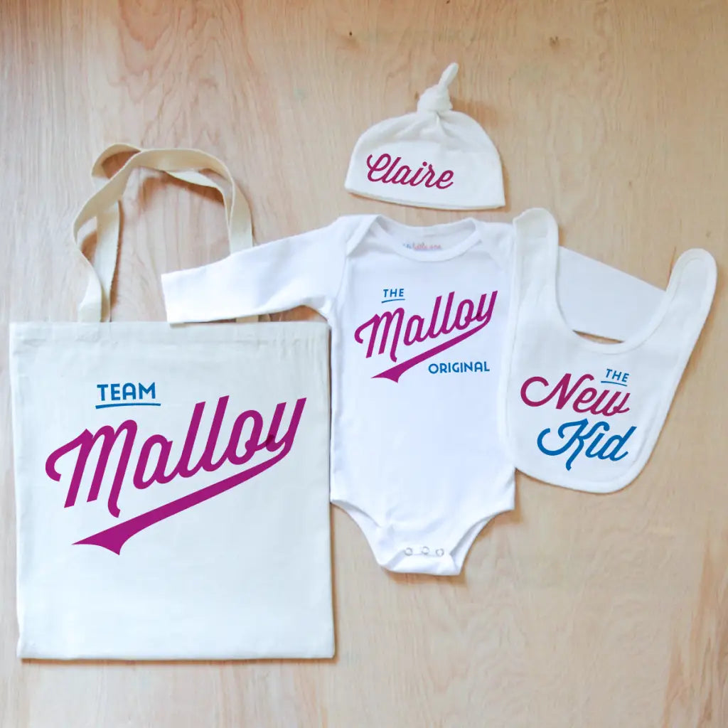 Little League Personalized 4 Piece Set at Hi Little One