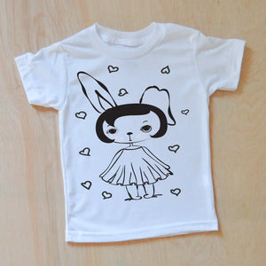 Love Bunny T-shirt - White-T-Shirt