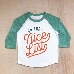 On the Nice List for Christmas this year Raglan at Hi Little One