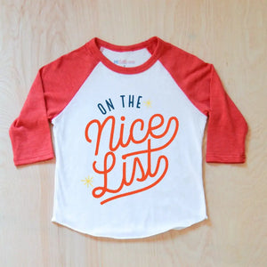 On the Nice List for Christmas this year Raglan at Hi Little One