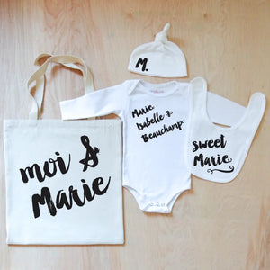 Oui Oui Personalized 4 Piece Set at Hi Little One