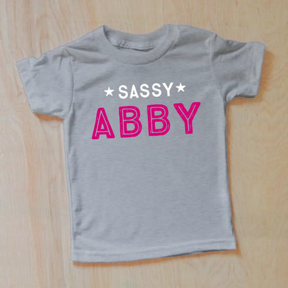 Patriot Personalized T-shirt - 2T / Pink/Grey / Light Grey -