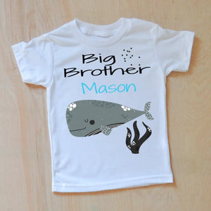 Personalized Big Sis/Little Bro Aquatic Sibling Set -