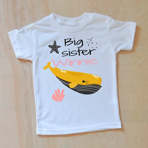 Personalized Big Sis/Little Bro Aquatic Sibling Set -