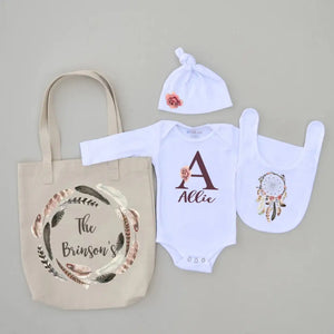 Personalized Bohemian 4 Piece Set at Hi Little One