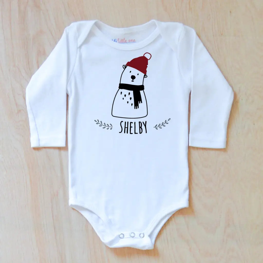 Polar Bear Personalized Onesie at Hi Little One