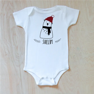 Polar Bear Personalized Onesie at Hi Little One