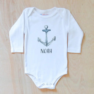 Sail Away Personalized Onesie at Hi Little One