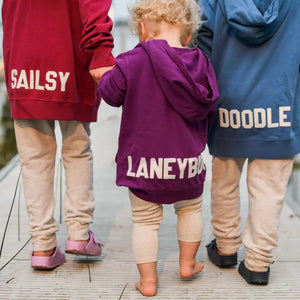 SALE Infant Personalized Hoodie Sweatshirt with Wool Letters
