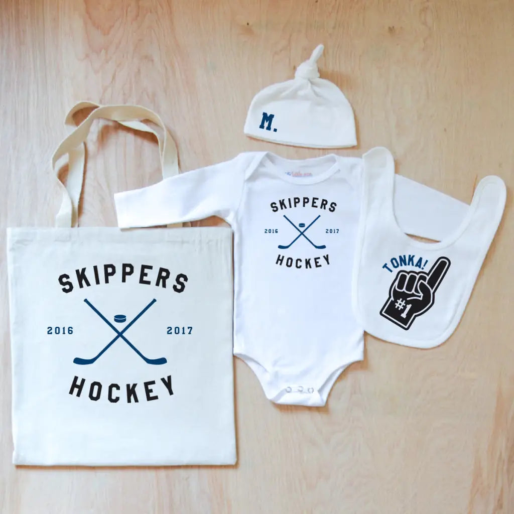 Varsity Personalized 4 Piece Set at Hi Little One
