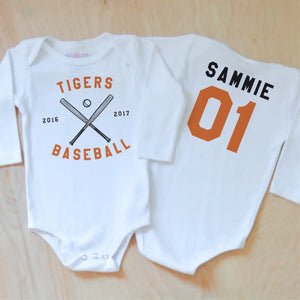 Varsity Personalized Onesie at Hi Little One