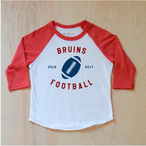 Varsity Personalized Red Raglan at Hi Little One