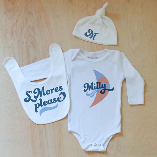 Vintage Summer Breezy Personalized 3 Piece Set -