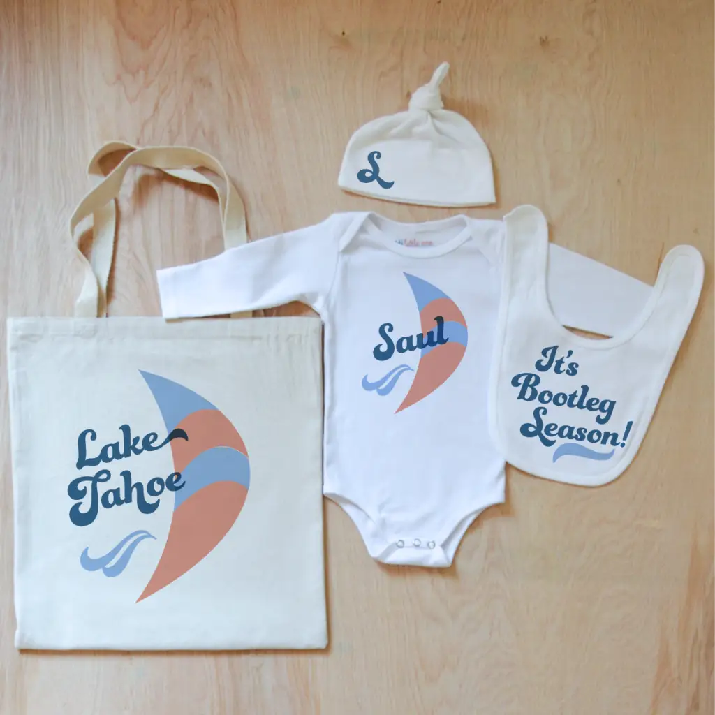 Vintage Summer Breezy Personalized 4 Piece Set -