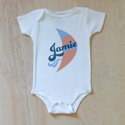 Vintage Summer Breezy Personalized Onesie - Onesie