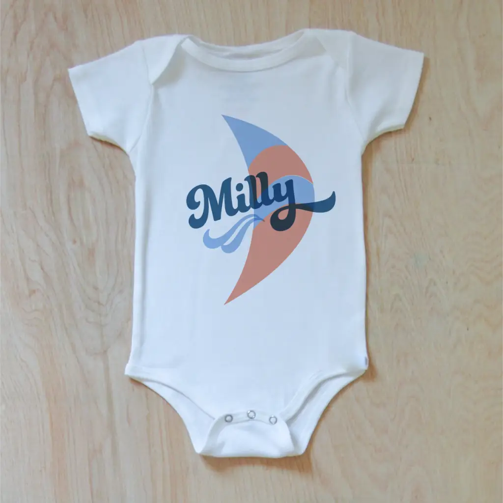 Vintage Summer Breezy Personalized Onesie - Onesie
